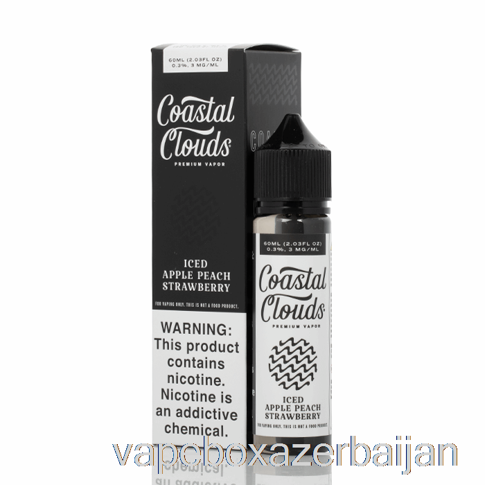 Vape Smoke ICED Apple Peach Strawberry - Coastal Clouds Co. - 60mL 0mg